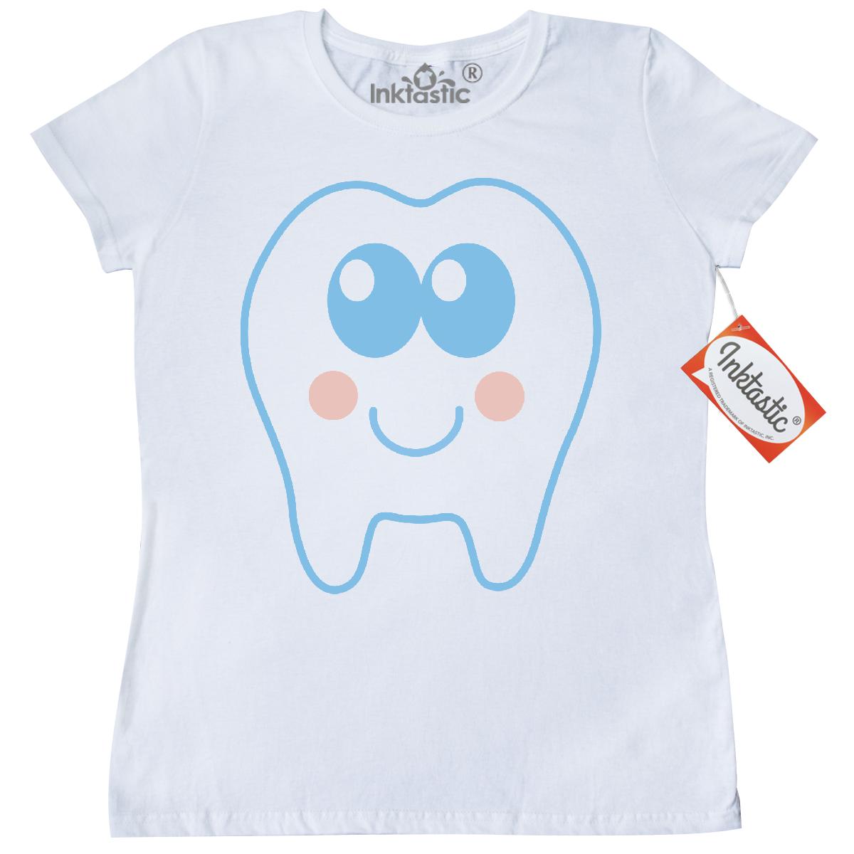 Inktastic Blue Baby Tooth Dental Women's TShirt Kids Boys Girls Cute
