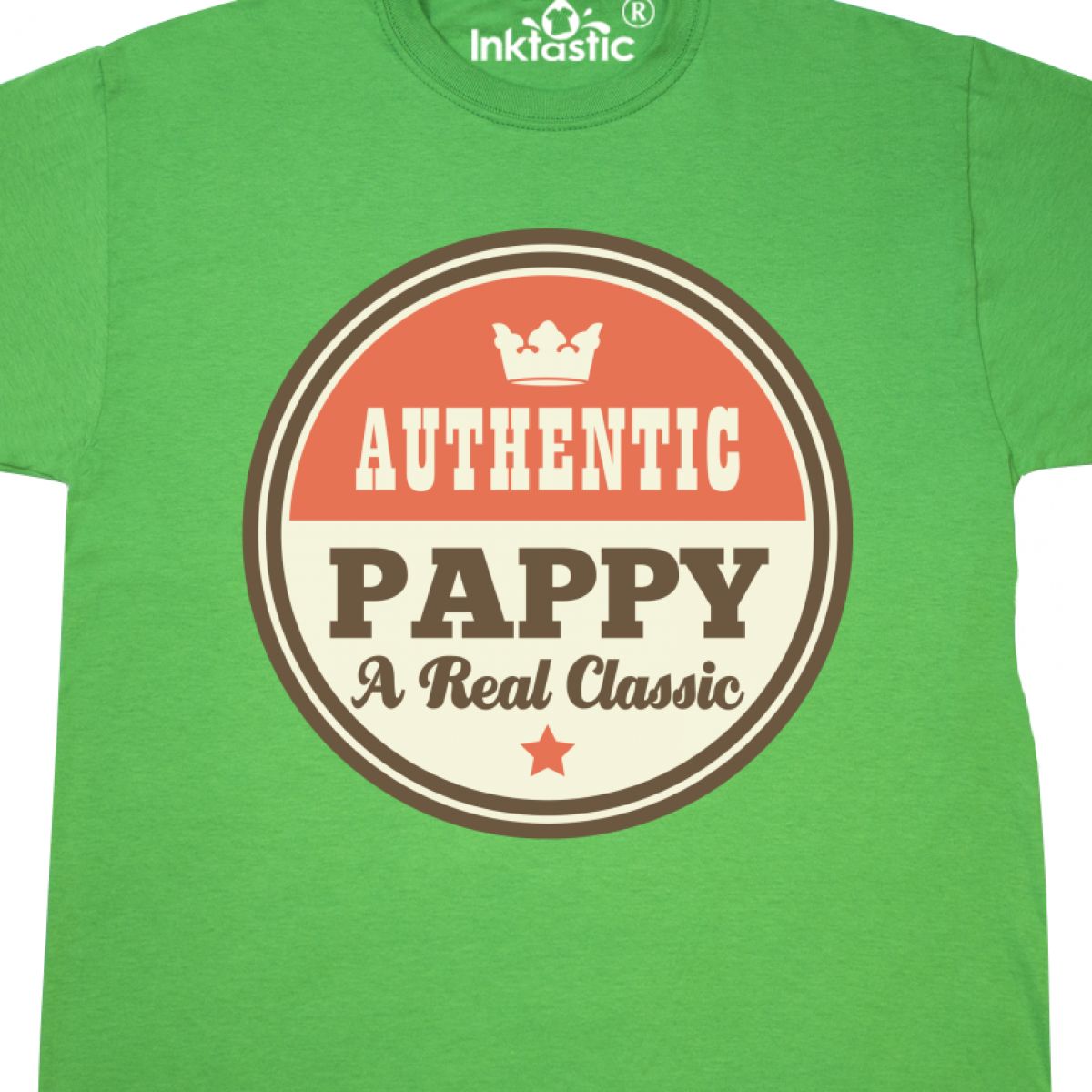 Inktastic Pappy Real Classic T-Shirt Grandpa Dad Fathers Day Family Vintage Gift