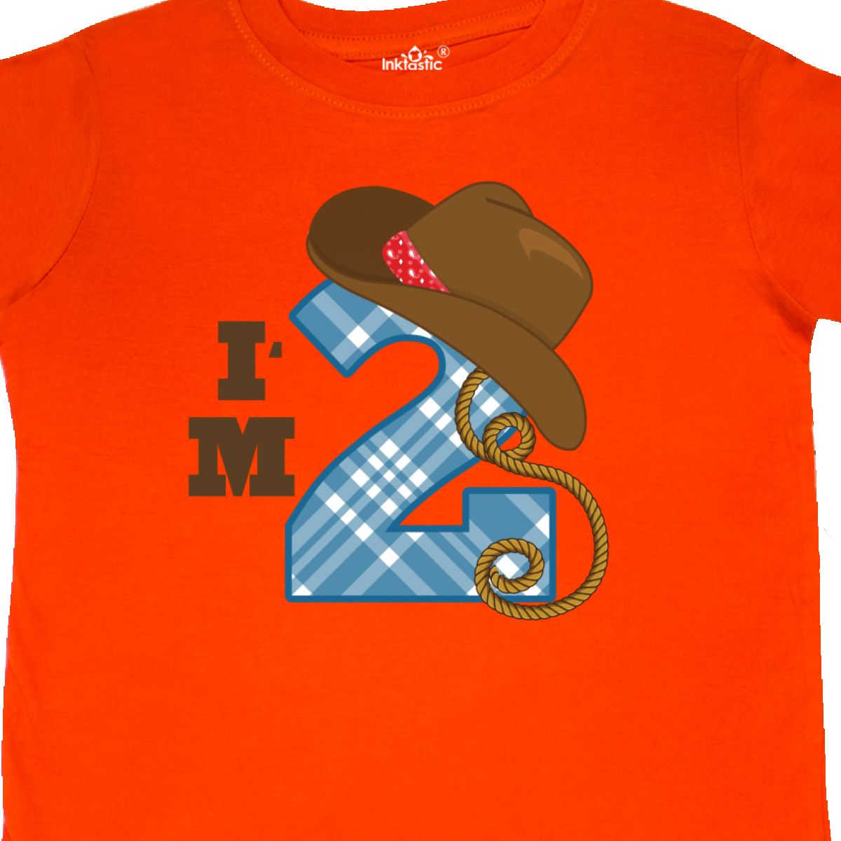 Inktastic 2nd Birthday Cowboy I/'m 2 Two Year Old Toddler T-Shirt Second Number