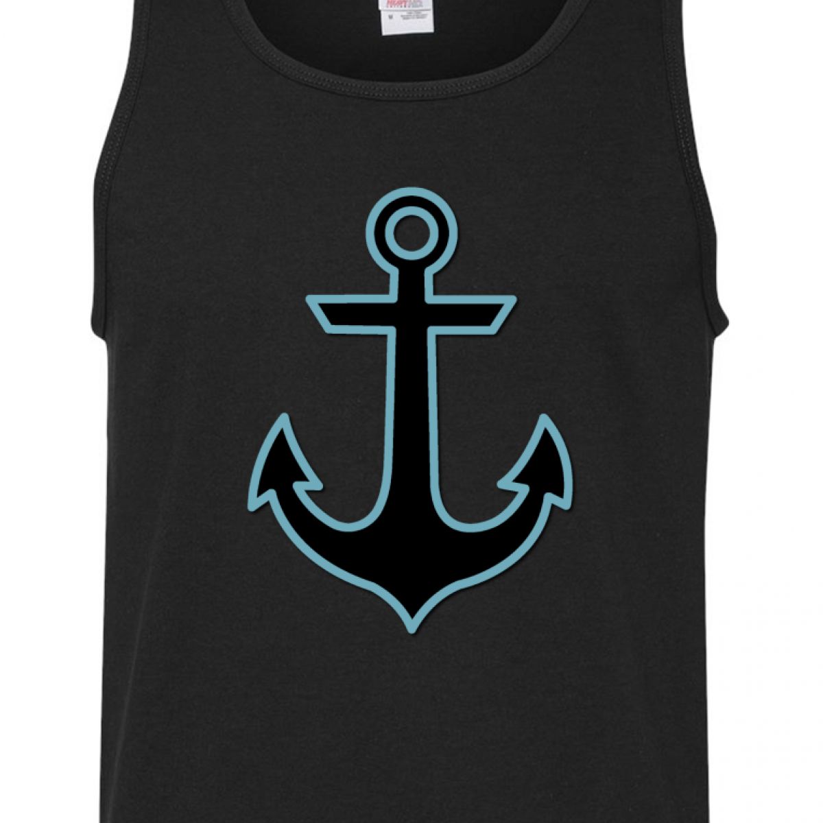 Inktastic Ship Anchor Blue Black Men/'s Tank Top Boat Nautical Nautic Naval