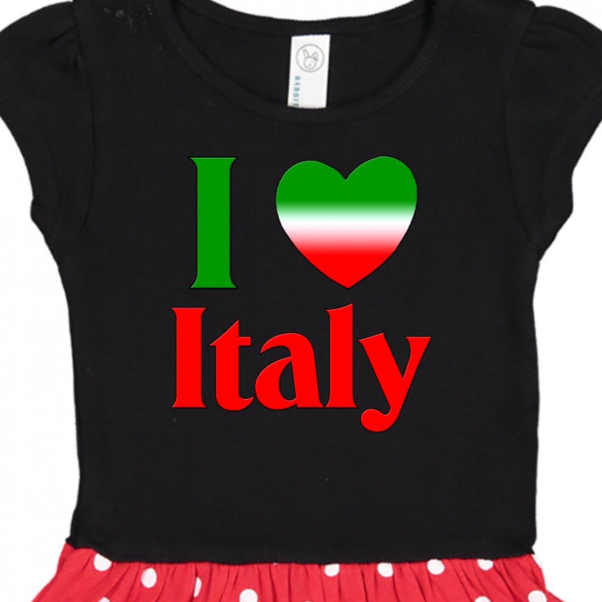 Inktastic I Love Italy Infant Dress Italian Pride Heart