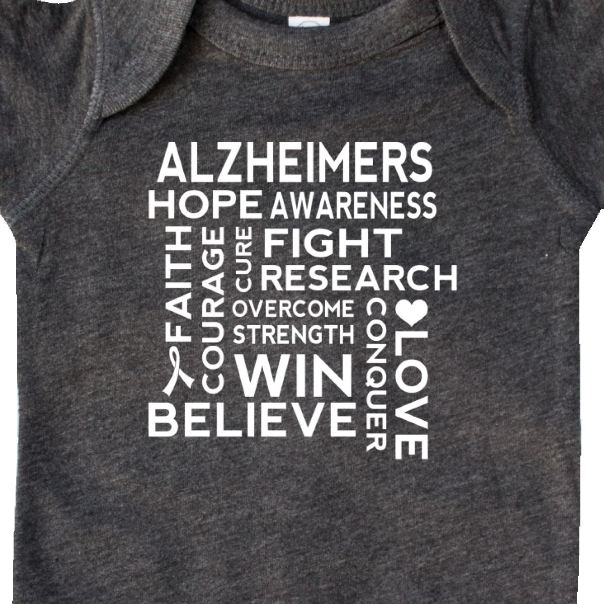 Inktastic Alzheimers Awareness Support Slogan Infant Creeper Disease Dementia