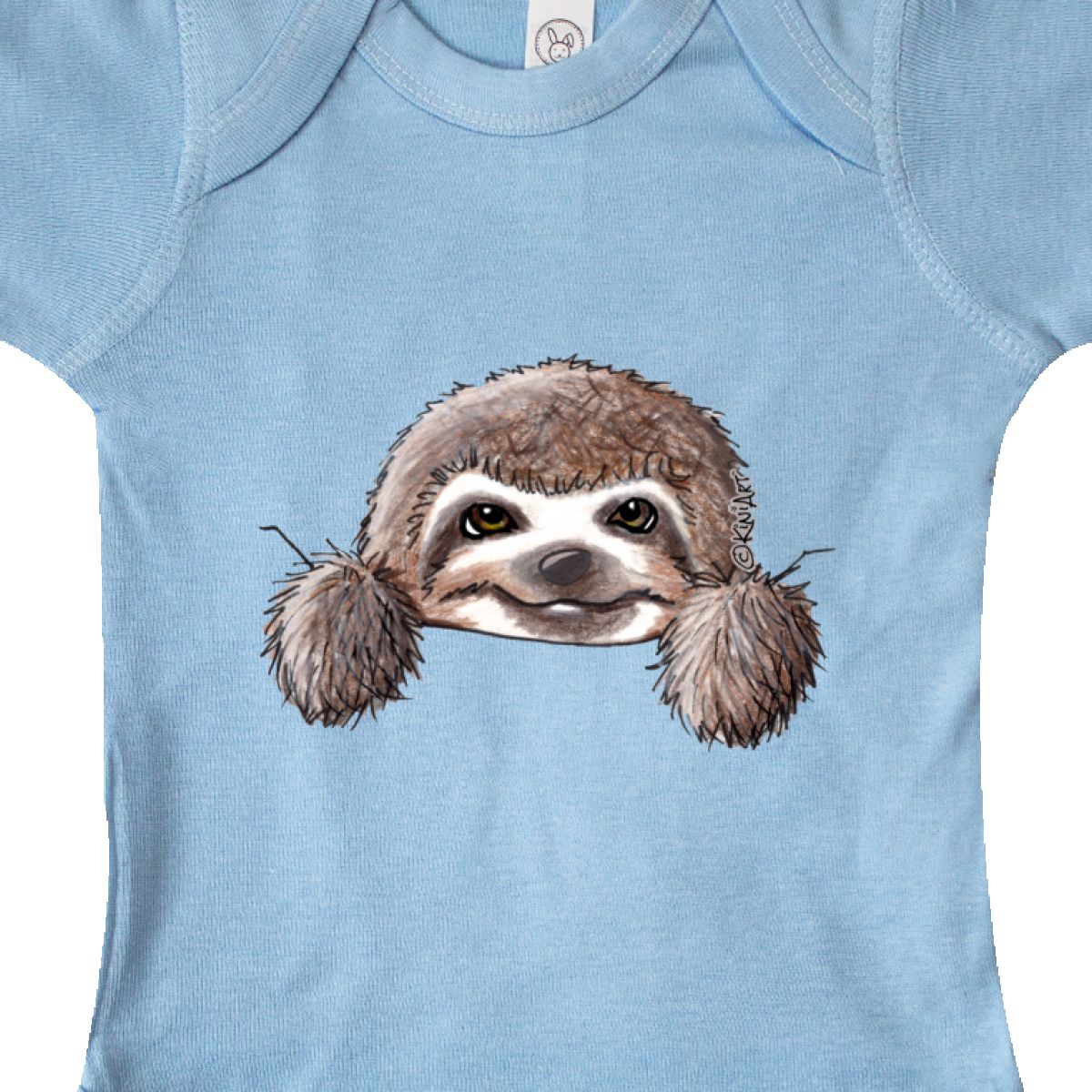 Inktastic KiniArt Sloth Infant Creeper KiniArt Cute Cartoon Art Pocket Rabbit
