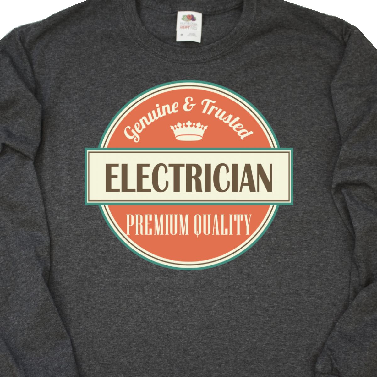 Inktastic Electrician Funny Gift Idea Long Sleeve T-Shirt Retired Occupations
