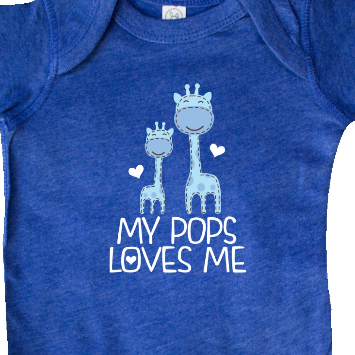 Inktastic My Pops Loves Me Boys Giraffe Grandson Infant Creeper From Grandpa Dad