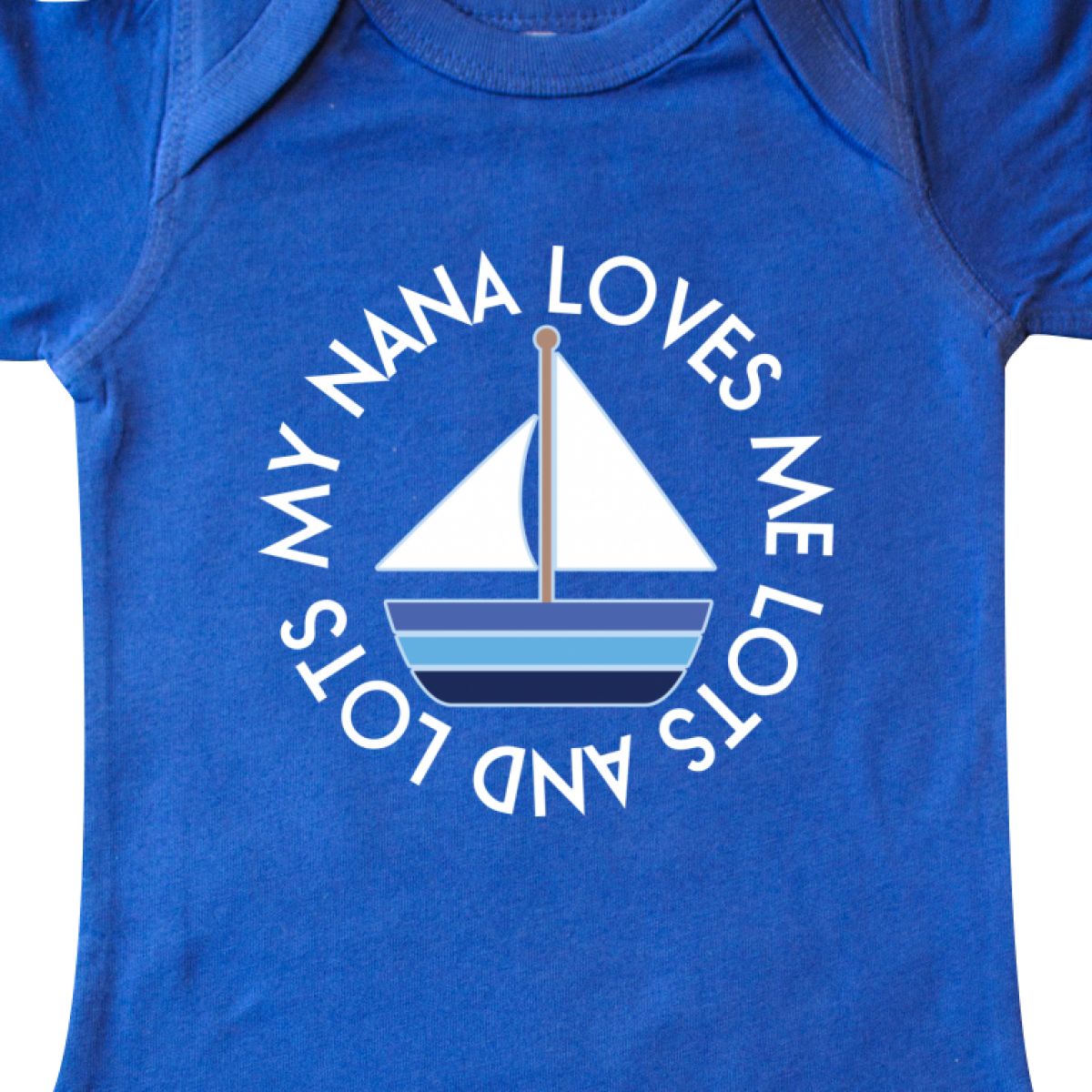 Inktastic My Nana Loves Me Sailboat Boys Infant Creeper From Grandson Grandchild