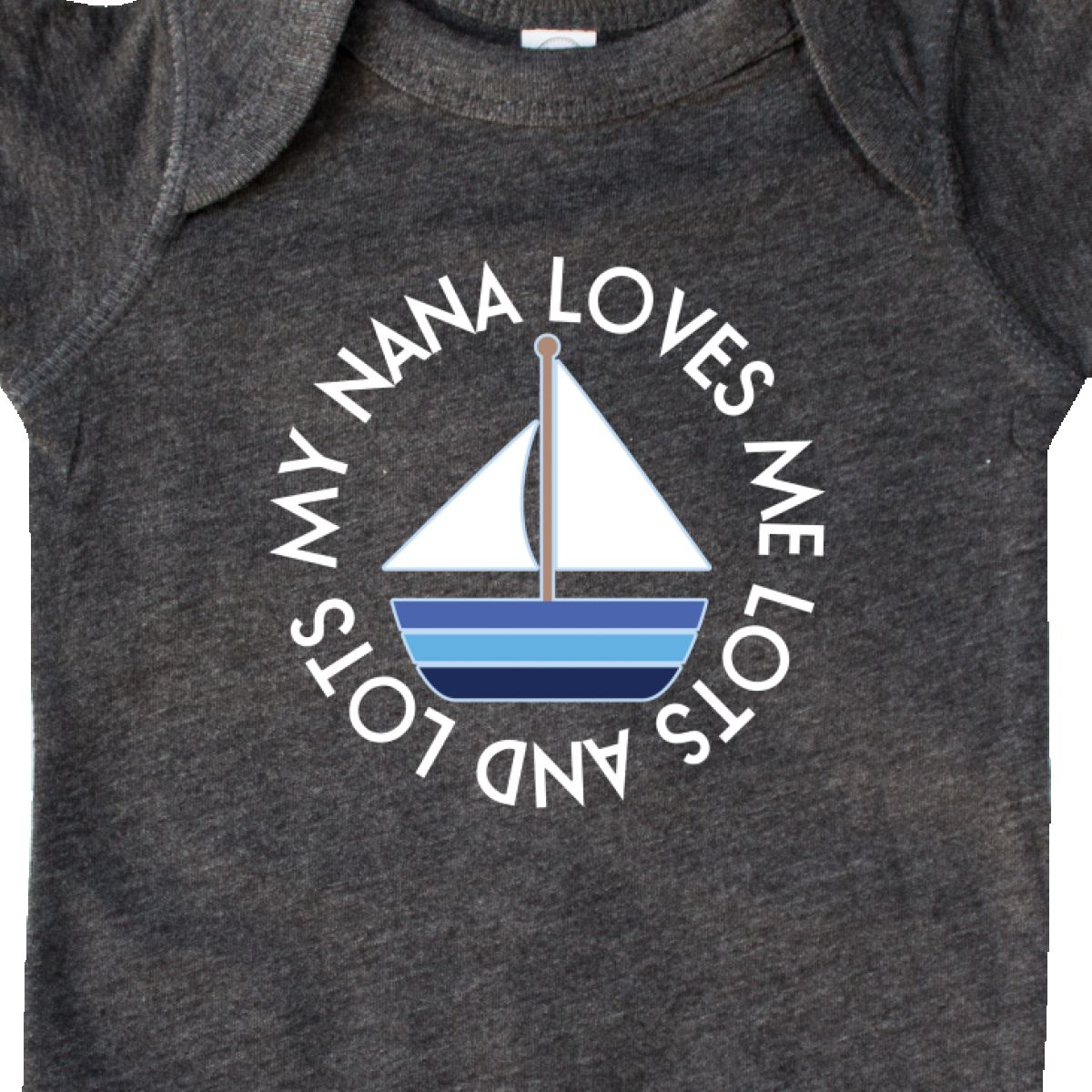 Inktastic My Nana Loves Me Sailboat Boys Infant Creeper From Grandson Grandchild