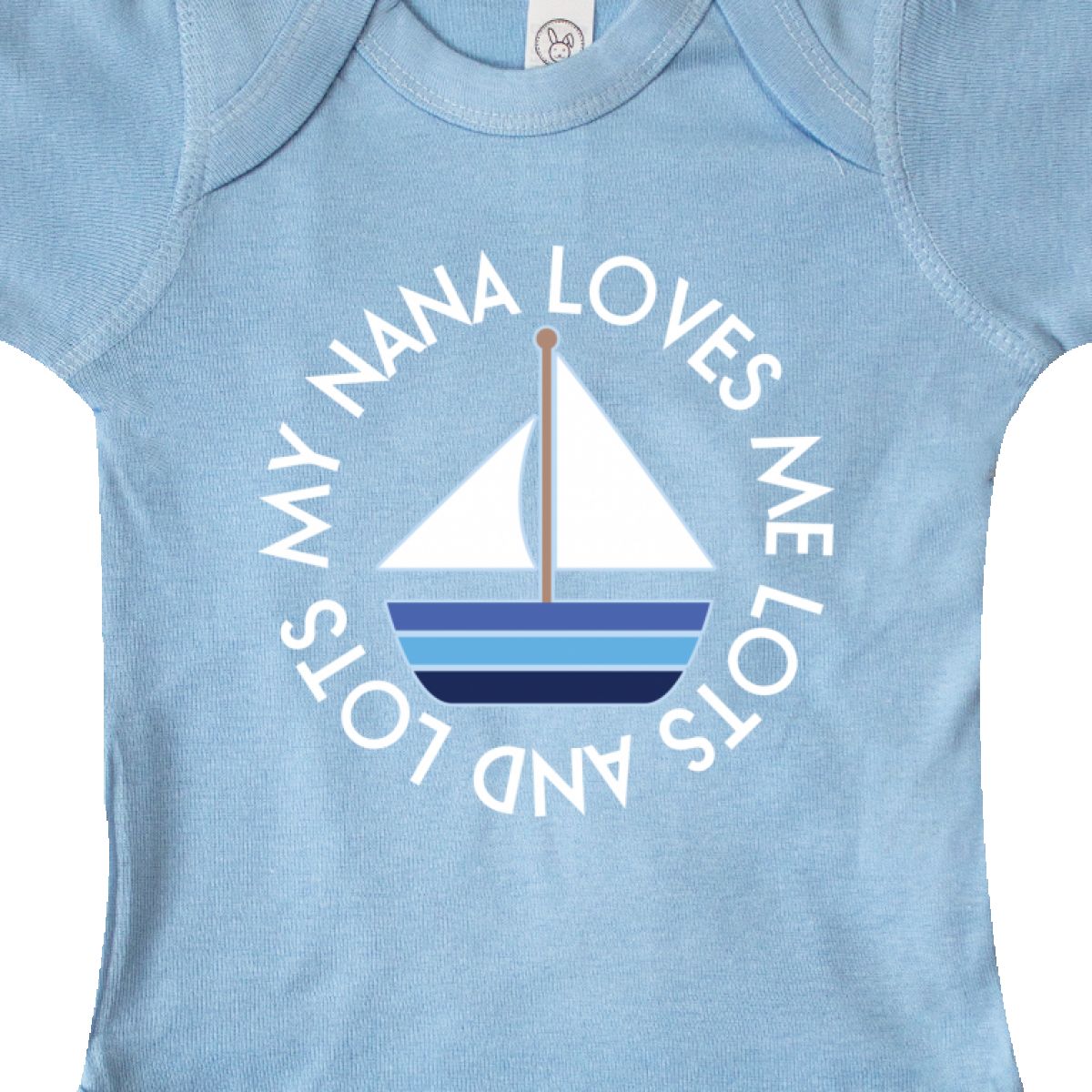 Inktastic My Nana Loves Me Sailboat Boys Infant Creeper From Grandson Grandchild