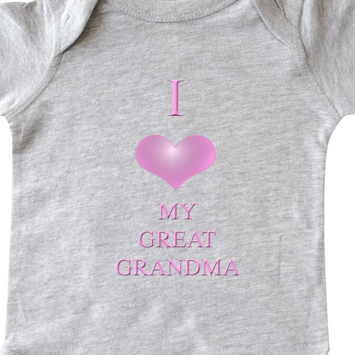 Inktastic I Love My Great Grandma Infant Creeper Heart One-piece