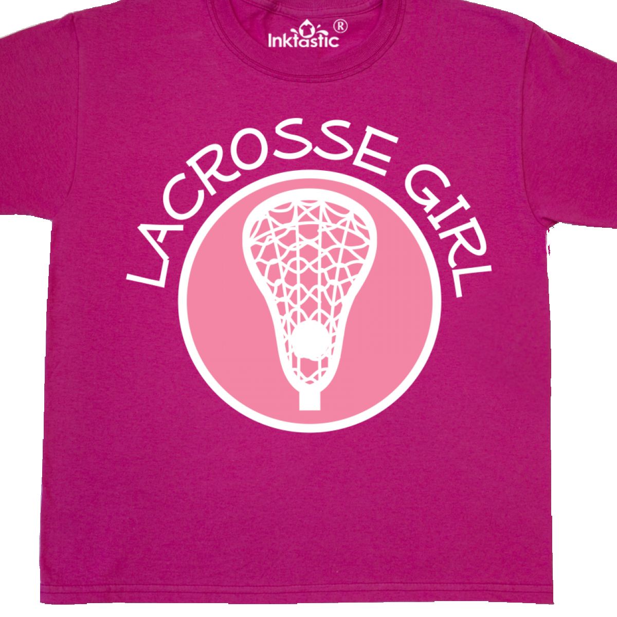 Inktastic Lacrosse Girl Sports Team Gift Youth T-Shirt Player Cute League Hobby