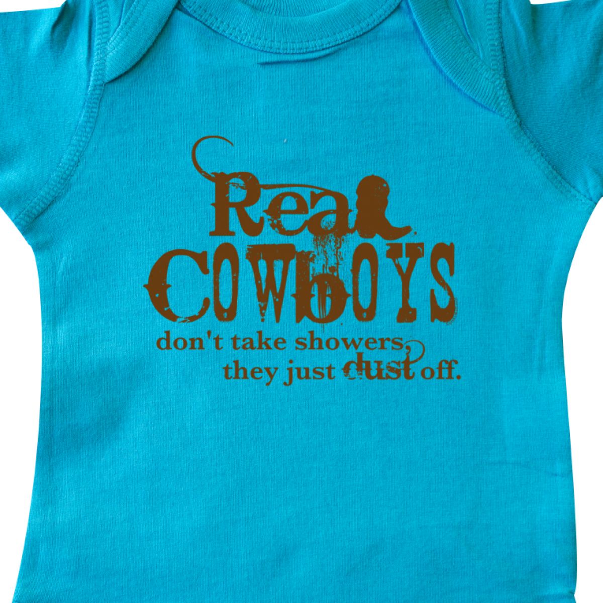Inktastic Real Cowboys Infant Creeper Cowboy Boots Rodeo Texas Western Wild West
