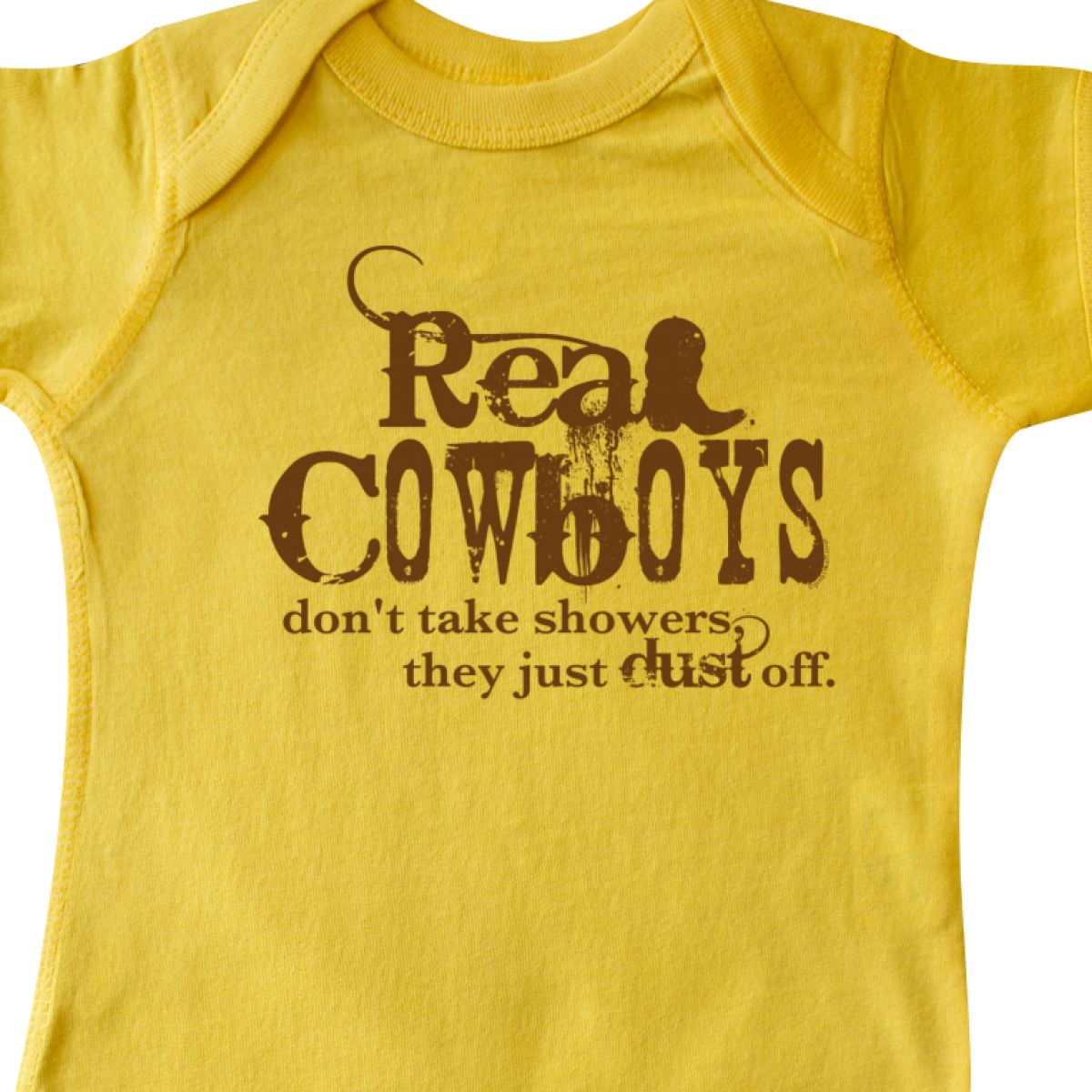 Inktastic Real Cowboys Infant Creeper Cowboy Boots Rodeo Texas Western Wild West
