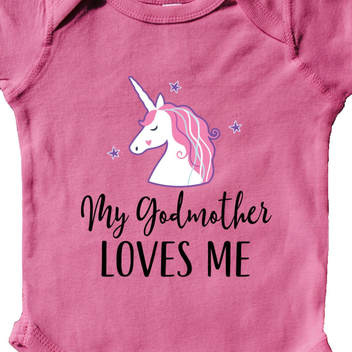 Inktastic My Godmother Loves Me Unicorn Infant Creeper Godchild Girls Girl From