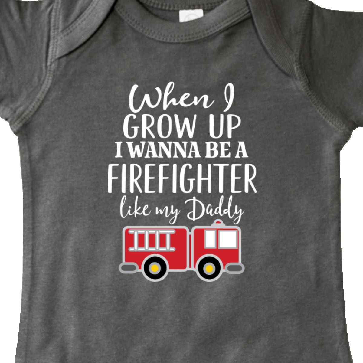 Inktastic Future Firefighter Like Daddy Infant Creeper Fireman Fire Fighter Kids