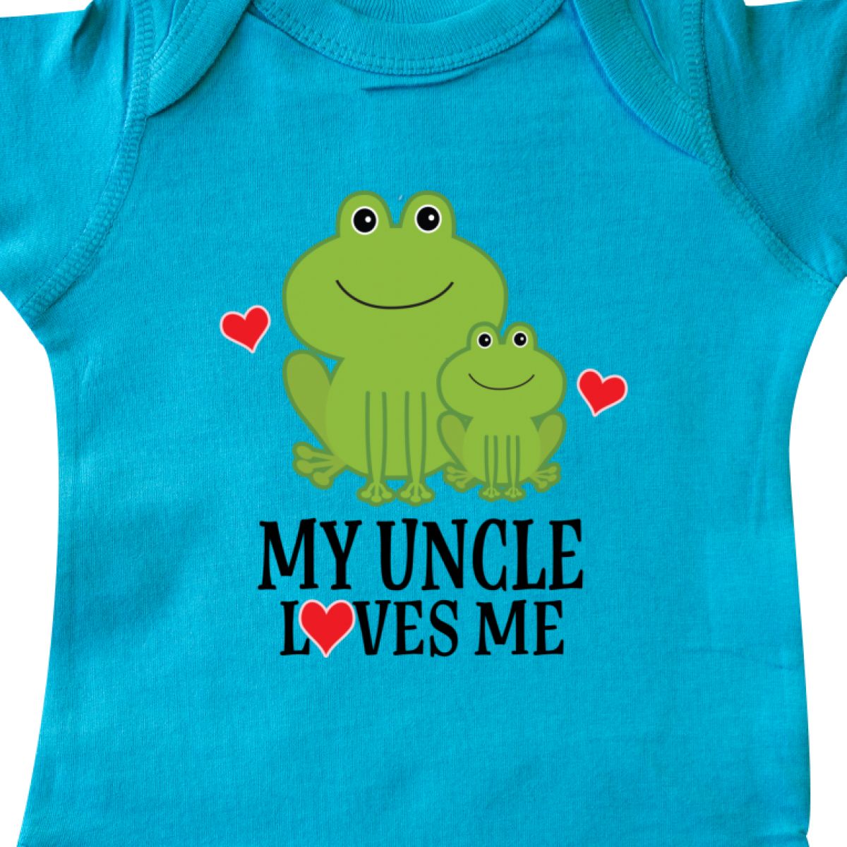 Inktastic My Uncle Loves Me Frog Infant Creeper Childs Cute Family Adorable Boys