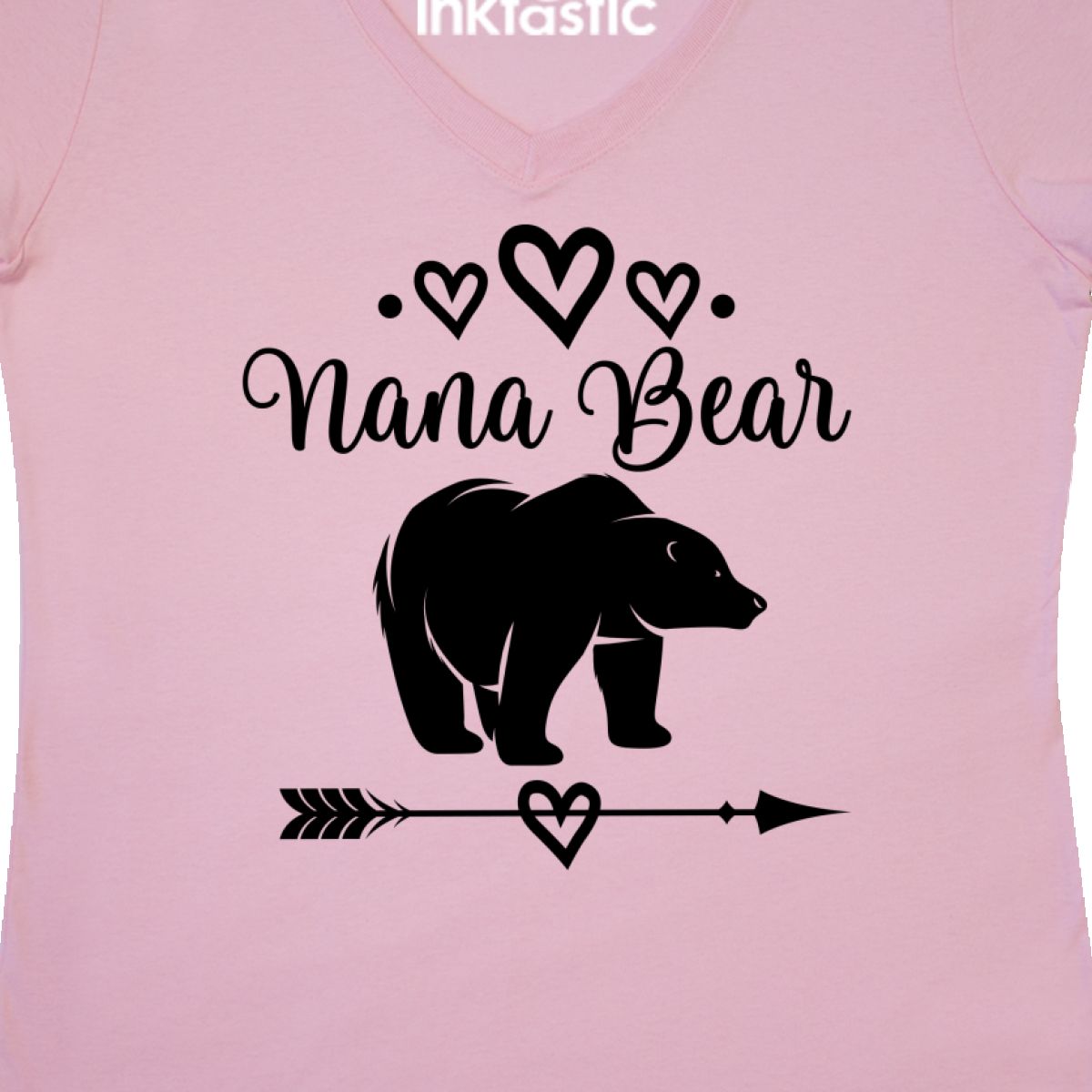 Inktastic Nana Bear Grandma Gift Women/'s V-Neck T-Shirt Clothing Tribal Present