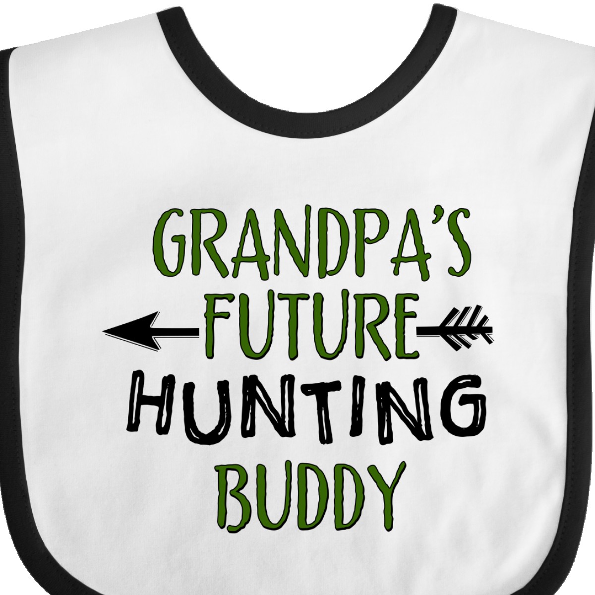 Inktastic Grandpas Future Hunting Buddy Baby Bib Grandpa Grandfather Kid Gift