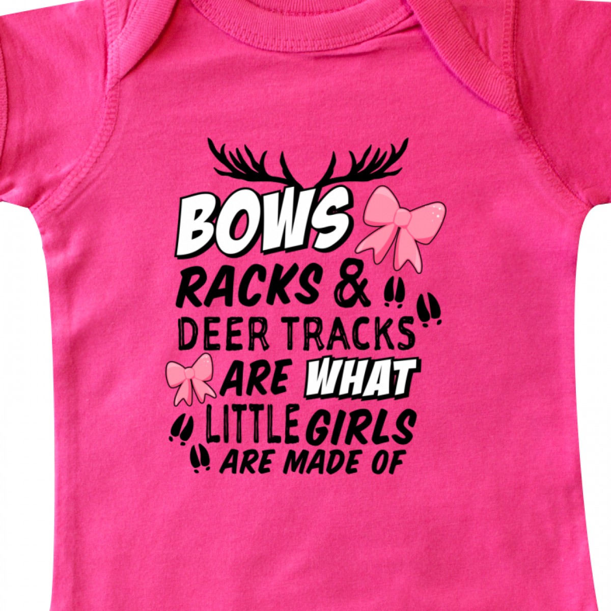 Inktastic Hunting Season Bows Racks /& Deer Tracks Infant Creeper Toddler Girl