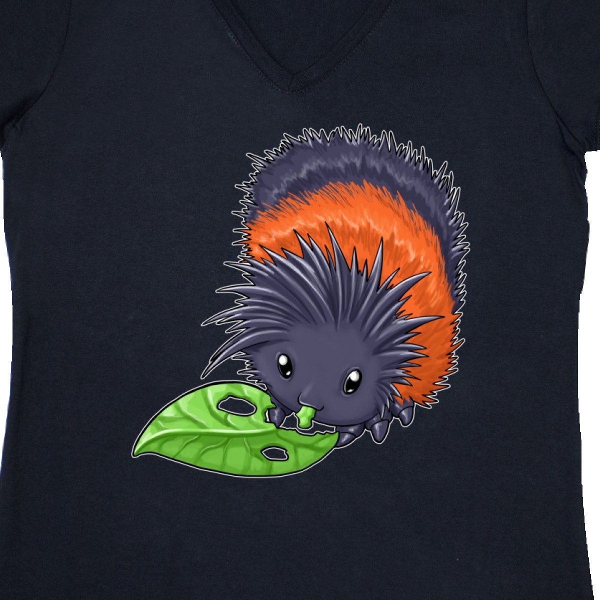 Cute Baby Insect Women/'s V-Neck T-Shirt Tiger Inktastic Wooly Bear Caterpillar