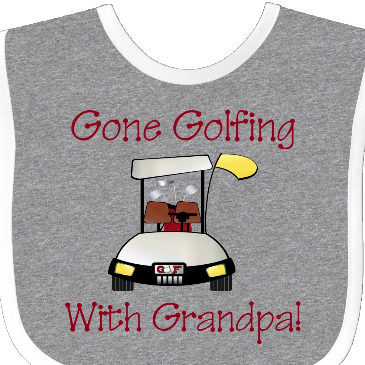 Inktastic Gone Golfing With Grandpa Baby Bib Father/'s Day Fathers Flowers Happy