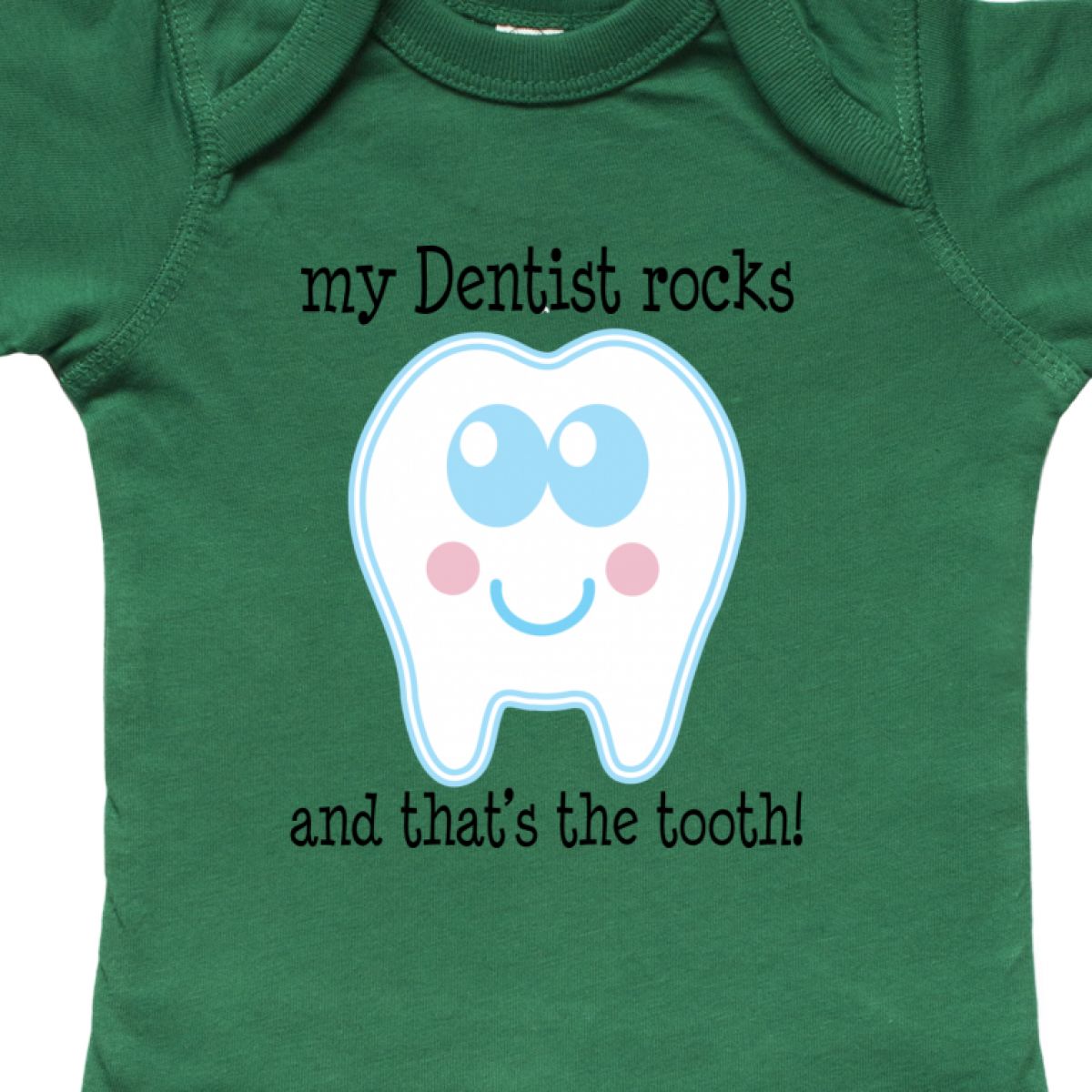 Inktastic Dentist Rocks Tooth Infant Creeper Occupation Dental Teeth Funny Hws
