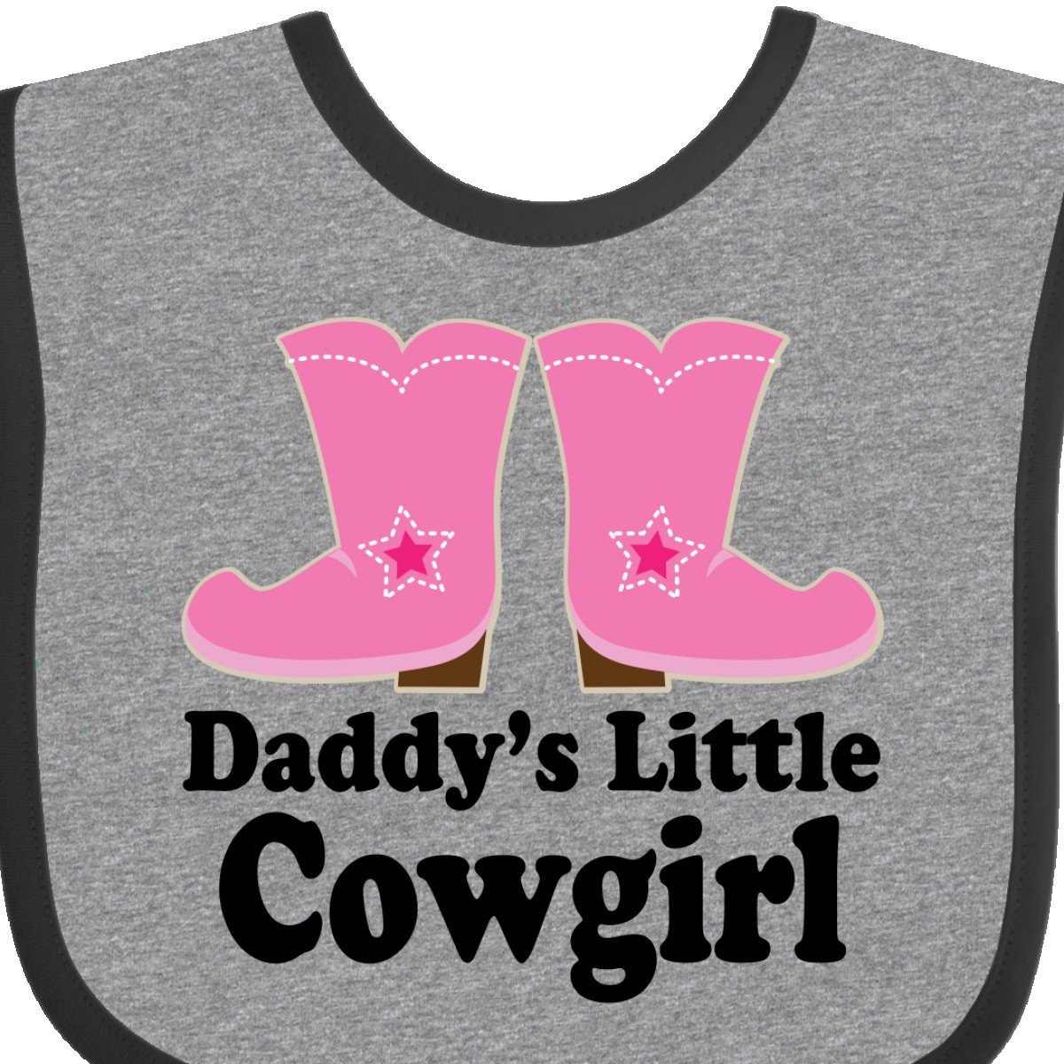 Ernährung Inktastic Daddy's Little Cowgirl Baby Bib Boots Pink Cowboy