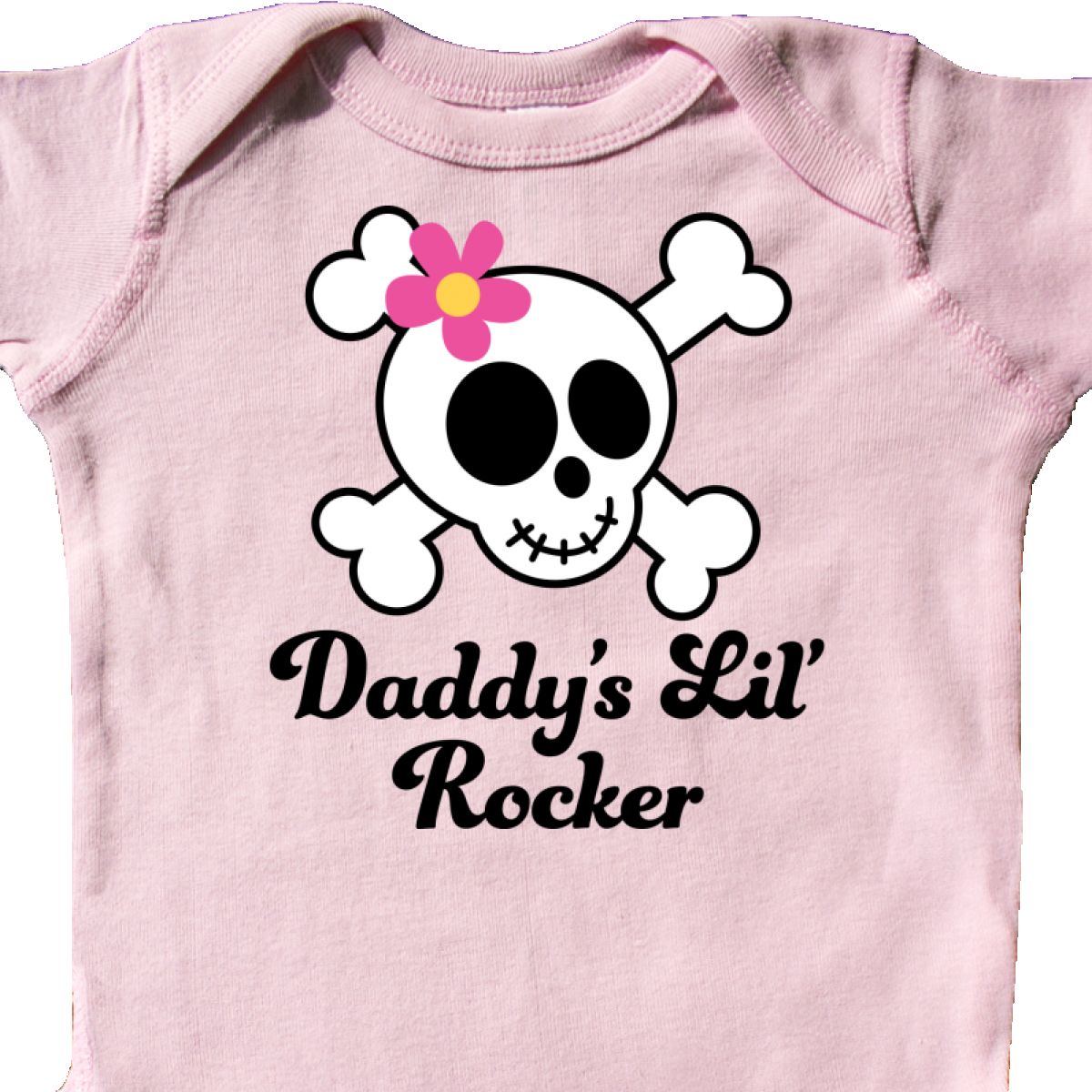 Inktastic Daddy/'s Little Rocker Skull Infant Creeper Lil Girls Cute Rock Funny