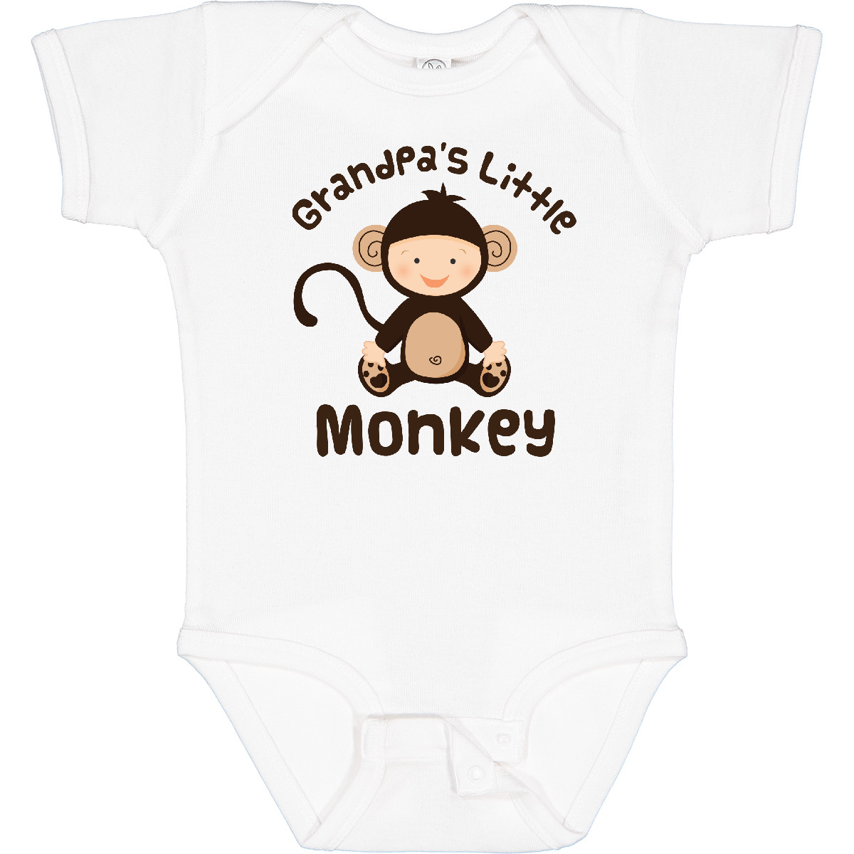 Inktastic Grandpas Little Monkey Infant Creeper Grandpa Grandchild Grandkids Day - Picture 8 of 8