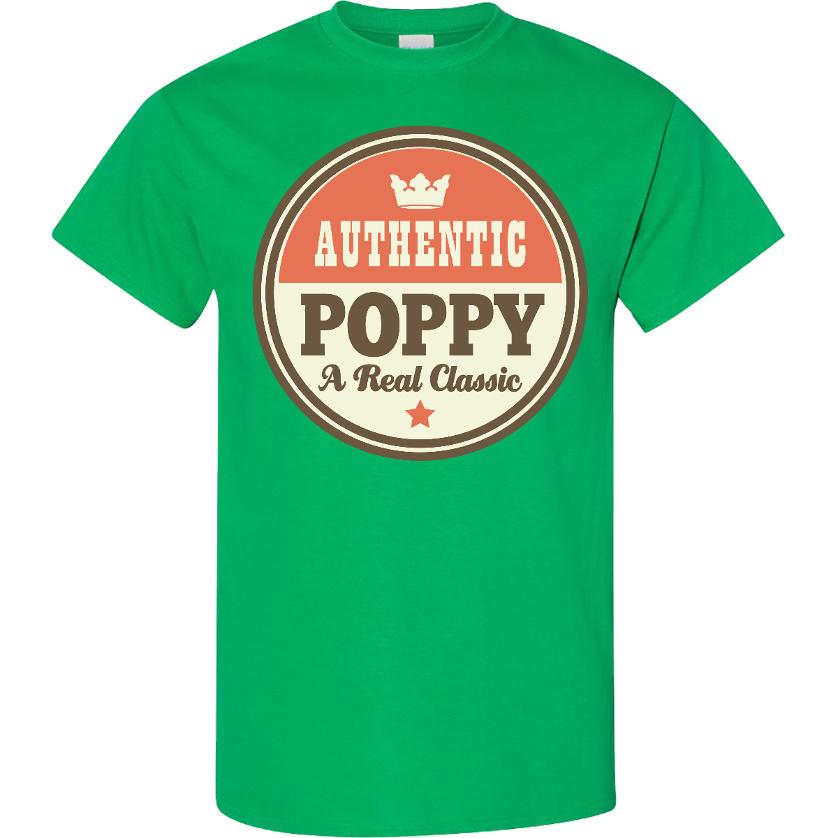 Inktastic Poppy Grandpa Vintage T-Shirt Fathers Day Authentic Mens Adult Apparel