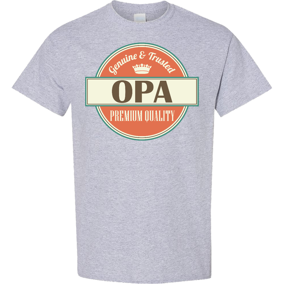 Inktastic Genuine Opa T-Shirt Grandpa Fathers Day Family Vintage Him Mens Adult