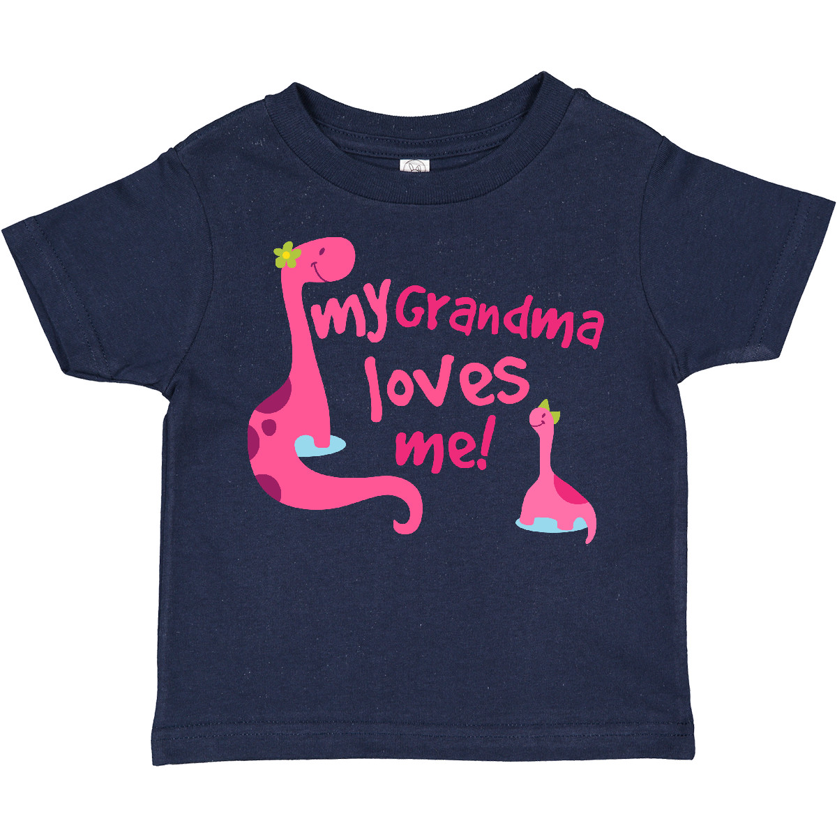 Inktastic My Grandma Loves Me Girls Dinosaur Toddler T-Shirt Grandparents Cute - Picture 7 of 10