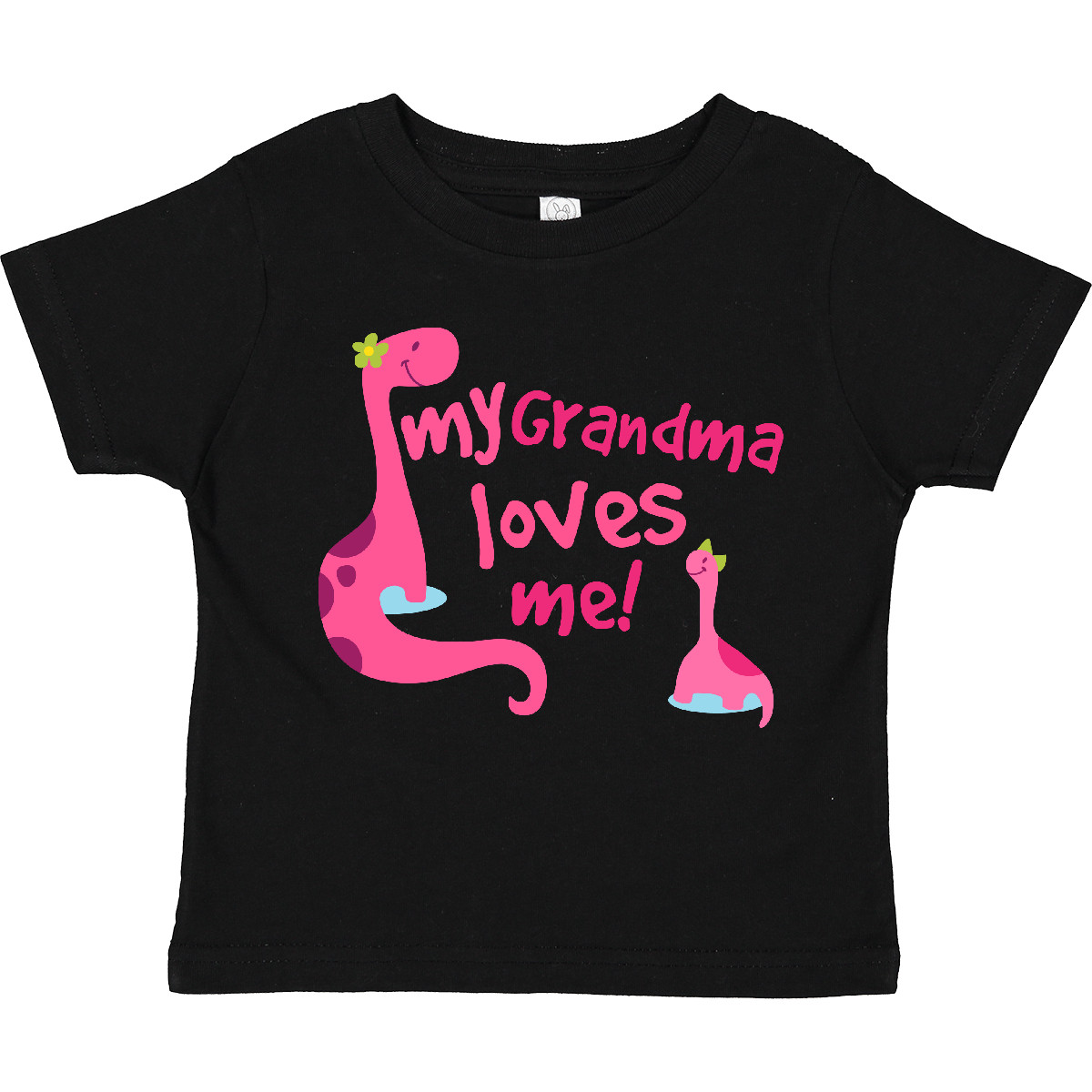 Inktastic My Grandma Loves Me Girls Dinosaur Toddler T-Shirt Grandparents Cute - Picture 2 of 10