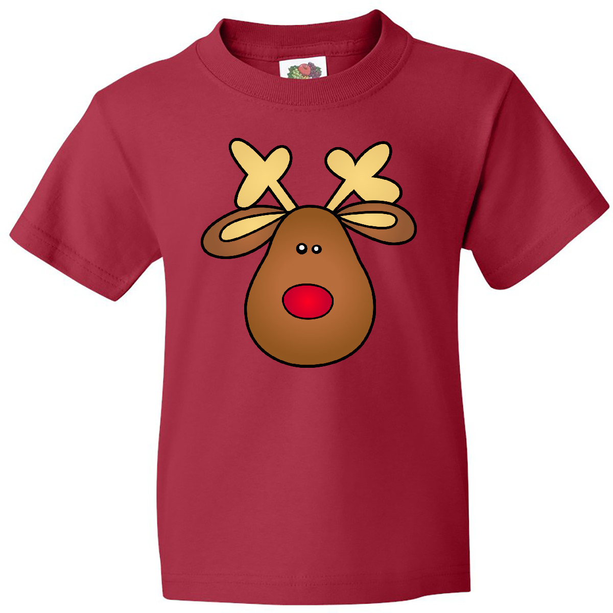 Inktastic Rudolph The Red Nose Reindeer Youth T-Shirt Nosed Christmas Santa Day - Picture 8 of 10
