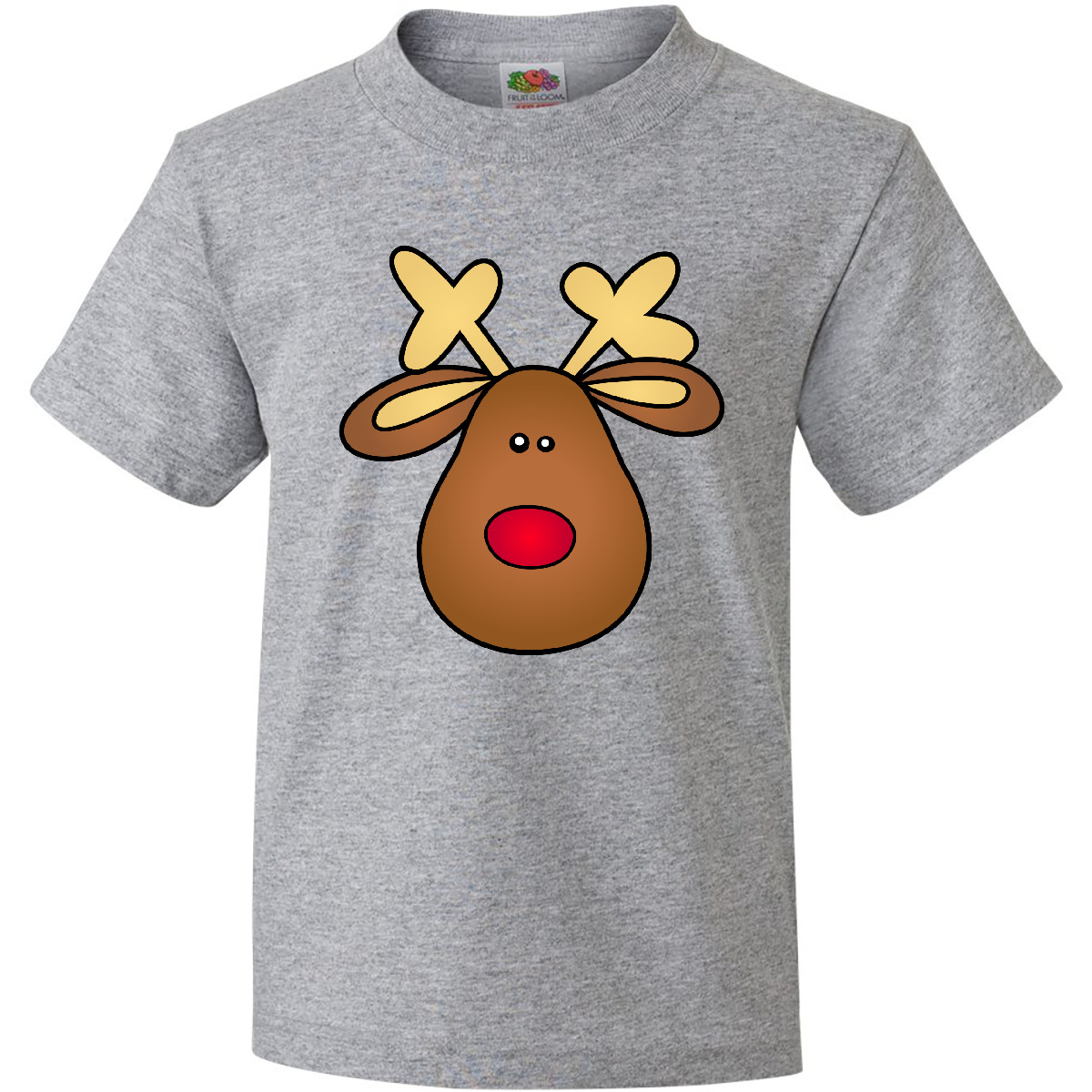 Inktastic Rudolph The Red Nose Reindeer Youth T-Shirt Nosed Christmas Santa Day - Picture 3 of 10