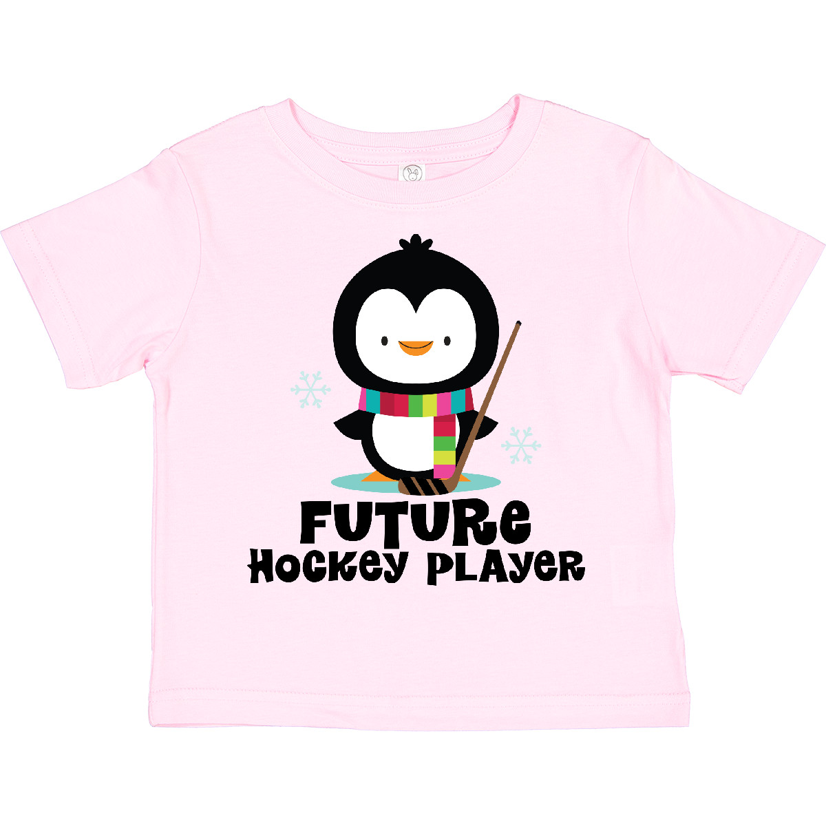 T-Shirt Inktastic Future Hockeyspieler Pinguin Kleinkind Eissport Geschenk Kind Kid - Bild 5 von 7