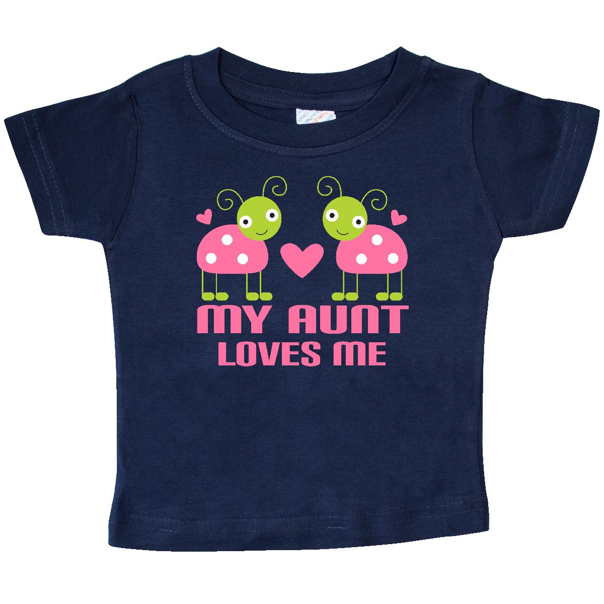 inktastic my aunt loves me ladybug baby t-shirt niece gift from