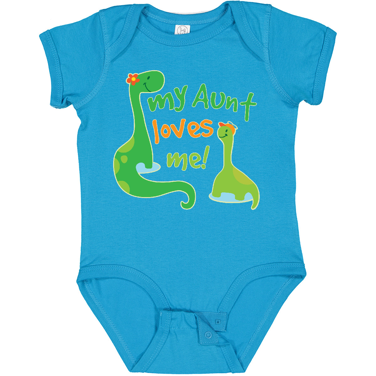 Inktastic My Aunt Loves Me Nephew Baby Bodysuit From Family Cute Kids One-piece - Picture 14 of 18