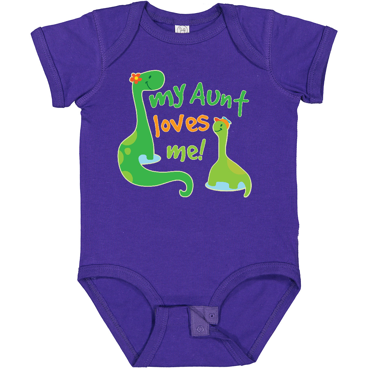 Inktastic My Aunt Loves Me Nephew Baby Bodysuit From Family Cute Kids One-piece - Picture 10 of 18