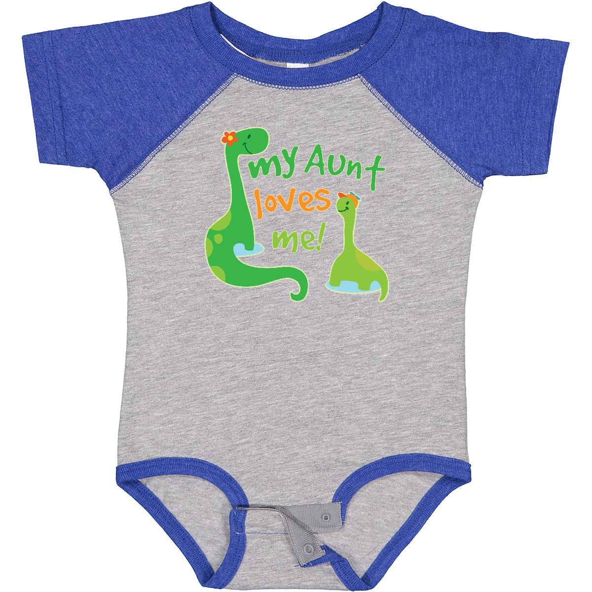 Inktastic My Aunt Loves Me Nephew Baby Bodysuit From Family Cute Kids One-piece - Picture 7 of 18