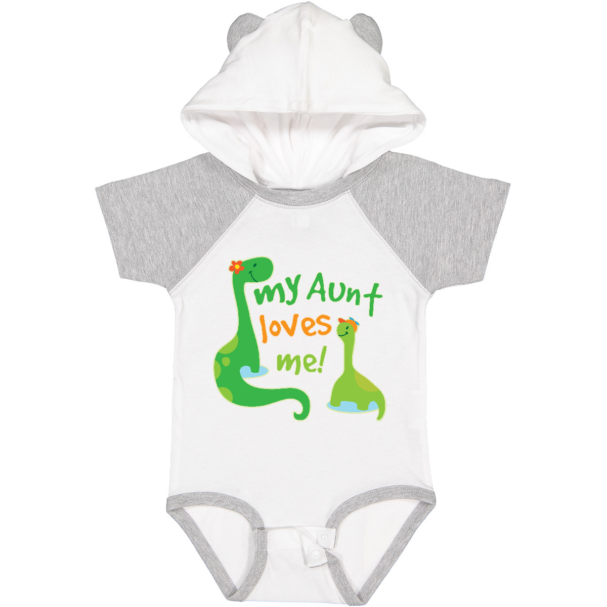 Inktastic My Aunt Loves Me Nephew Baby Bodysuit From Family Cute Kids One-piece - Picture 17 of 18
