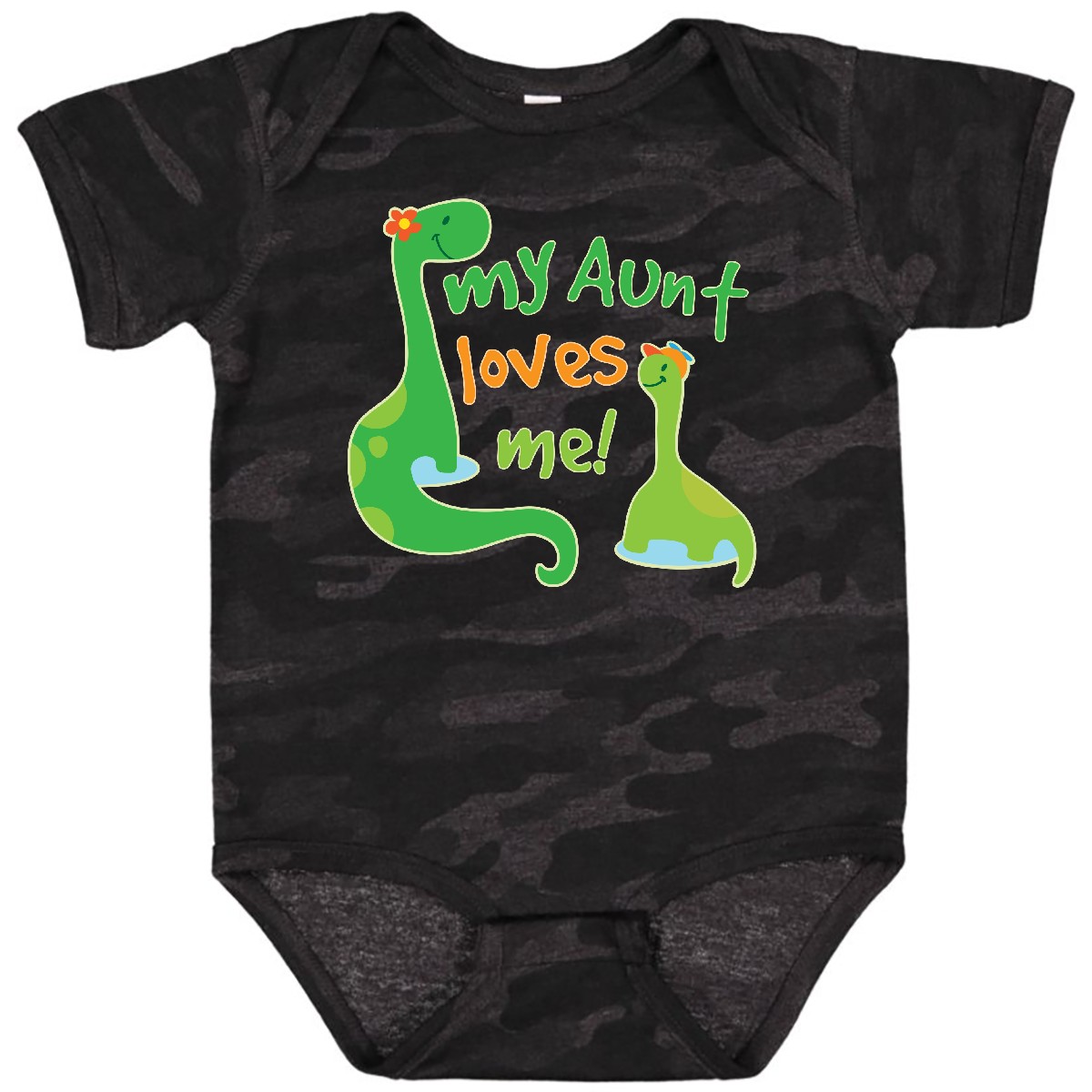 Inktastic My Aunt Loves Me Nephew Baby Bodysuit From Family Cute Kids One-piece - Picture 13 of 18