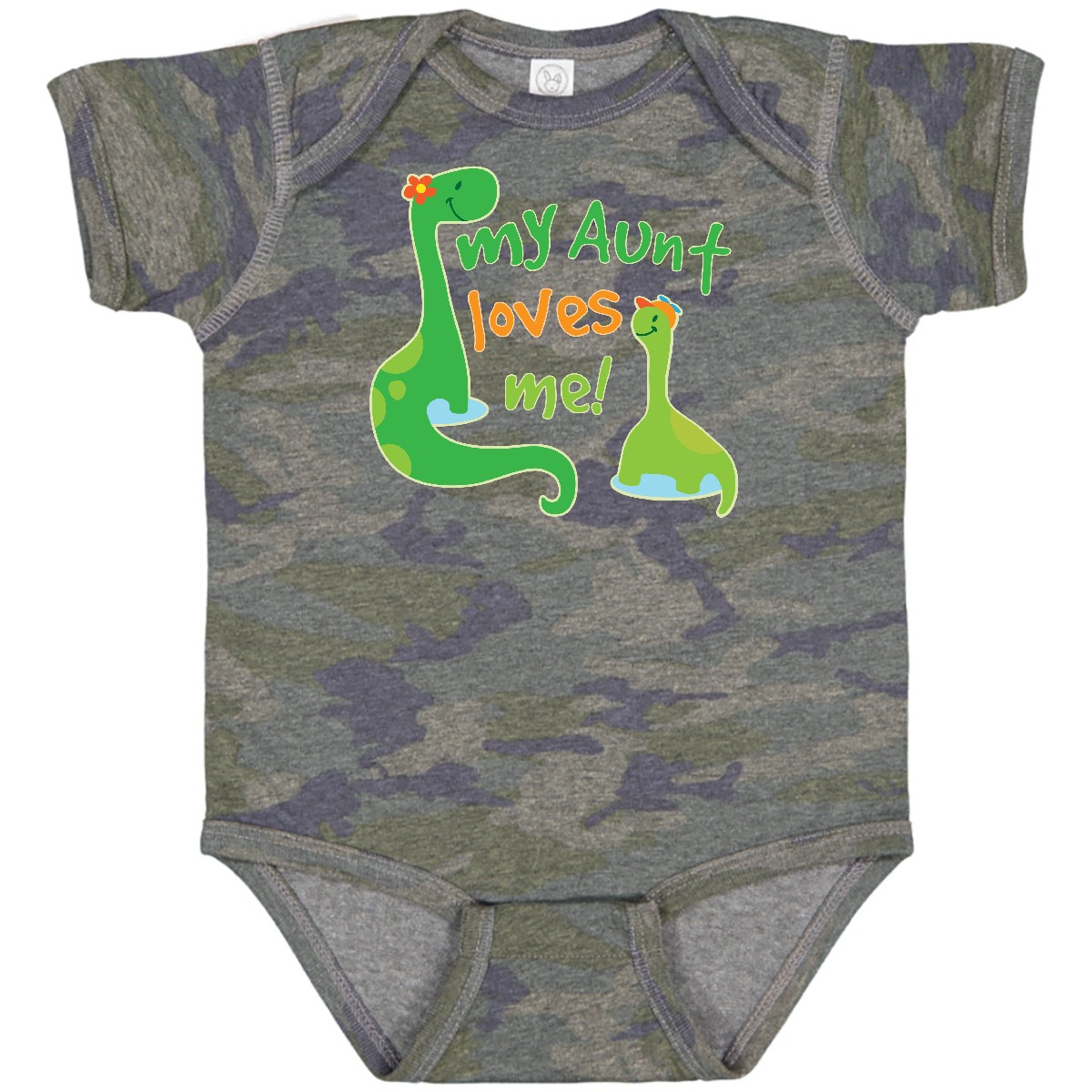 Inktastic My Aunt Loves Me Nephew Baby Bodysuit From Family Cute Kids One-piece - Picture 15 of 18