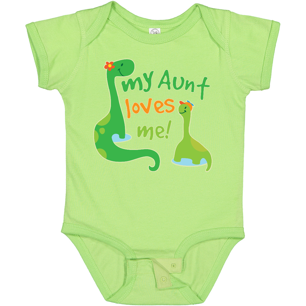 Inktastic My Aunt Loves Me Nephew Baby Bodysuit From Family Cute Kids One-piece - Picture 9 of 18