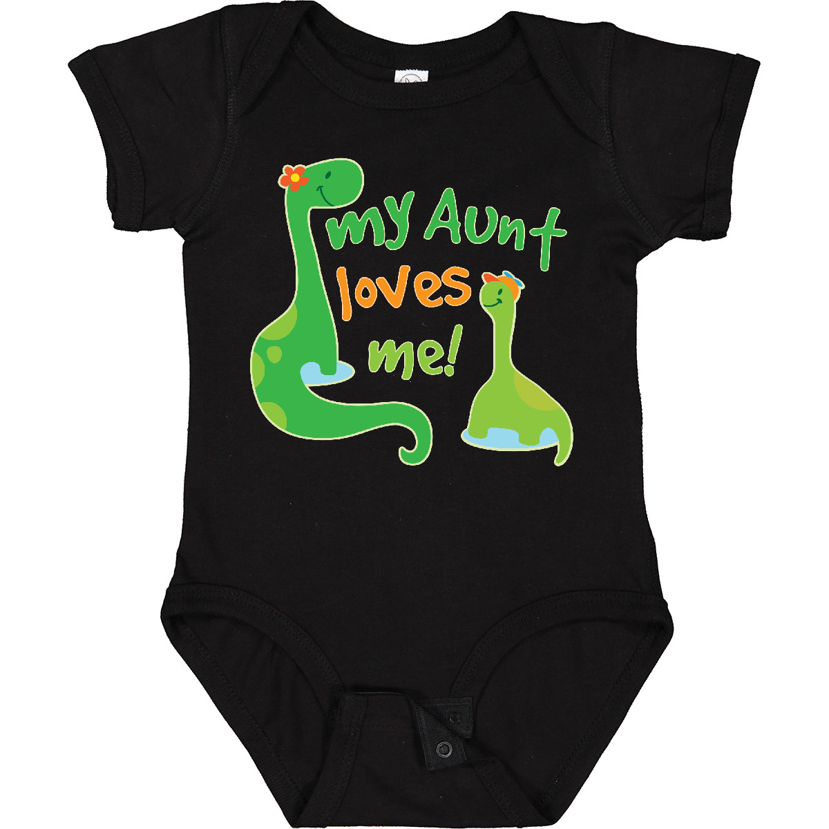 Inktastic My Aunt Loves Me Nephew Baby Bodysuit From Family Cute Kids One-piece - Picture 3 of 18