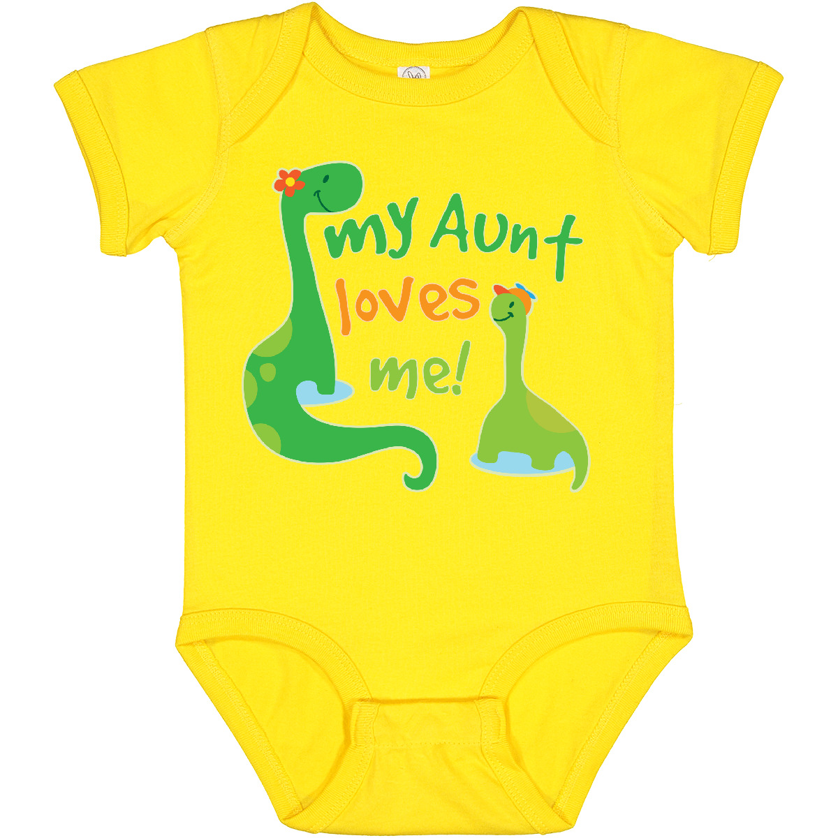 Inktastic My Aunt Loves Me Nephew Baby Bodysuit From Family Cute Kids One-piece - Picture 18 of 18