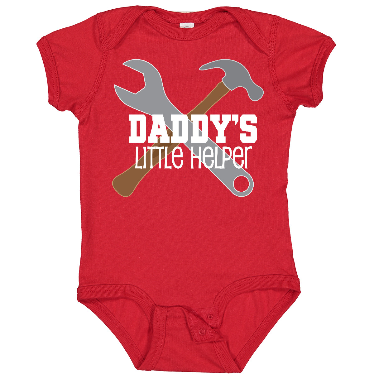 Inktastic Daddy's Little Helper Tool Set Baby Body Papa vom Vatertag - Bild 14 von 18