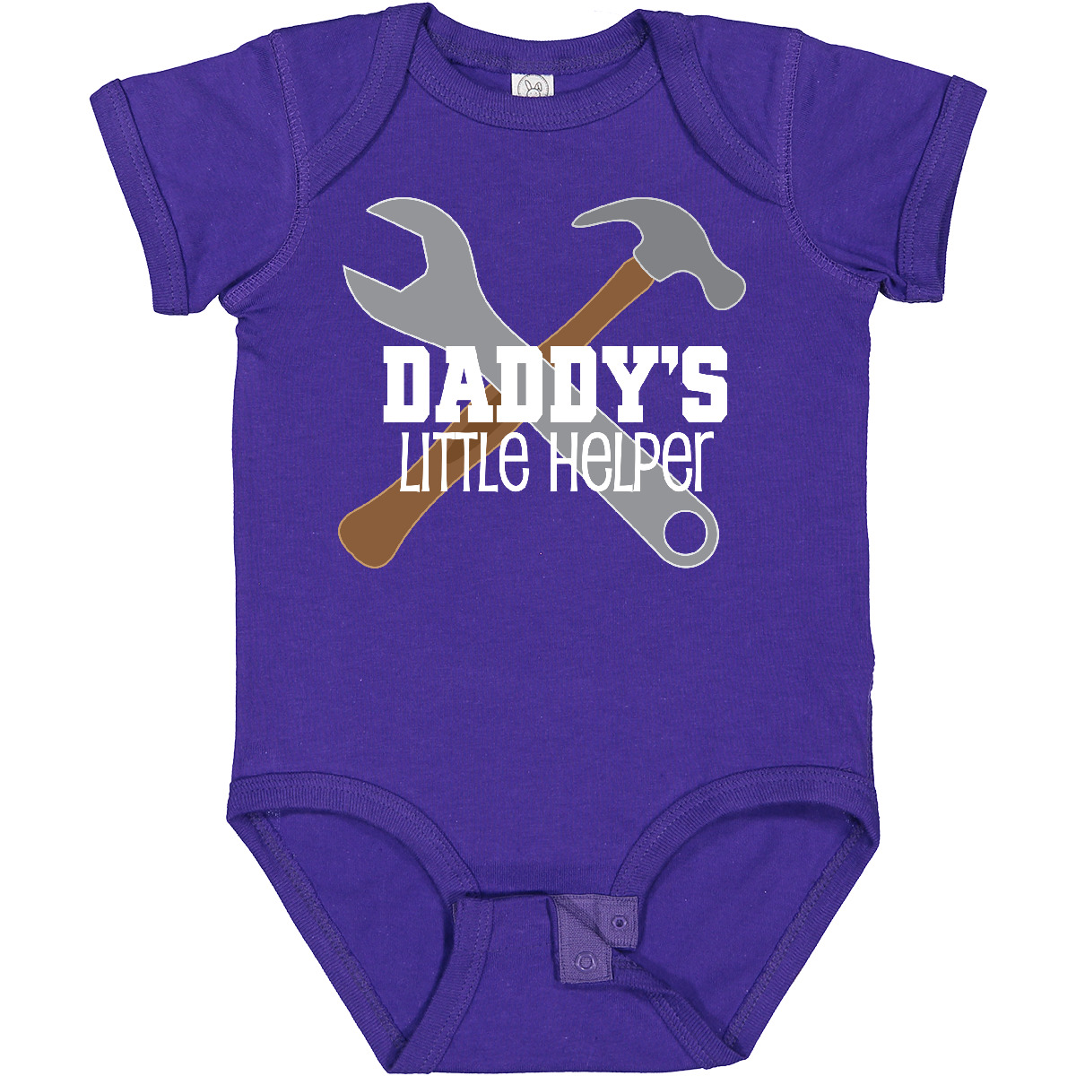 Inktastic Daddy's Little Helper Tool Set Baby Body Papa vom Vatertag - Bild 13 von 18