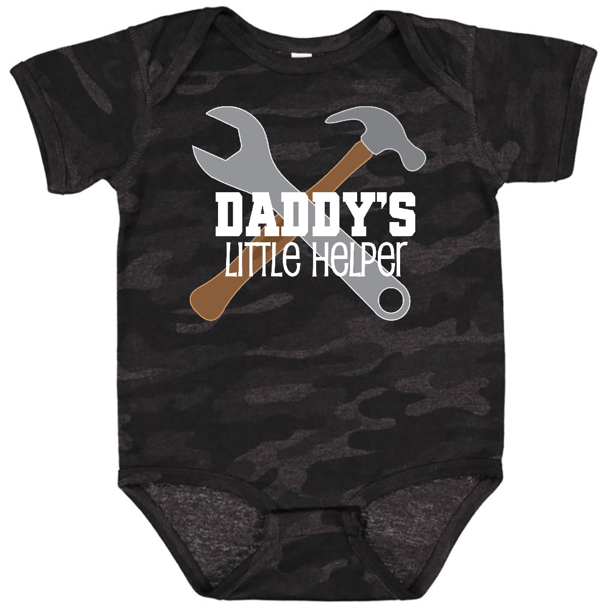 Inktastic Daddy's Little Helper Tool Set Baby Body Papa vom Vatertag - Bild 17 von 18