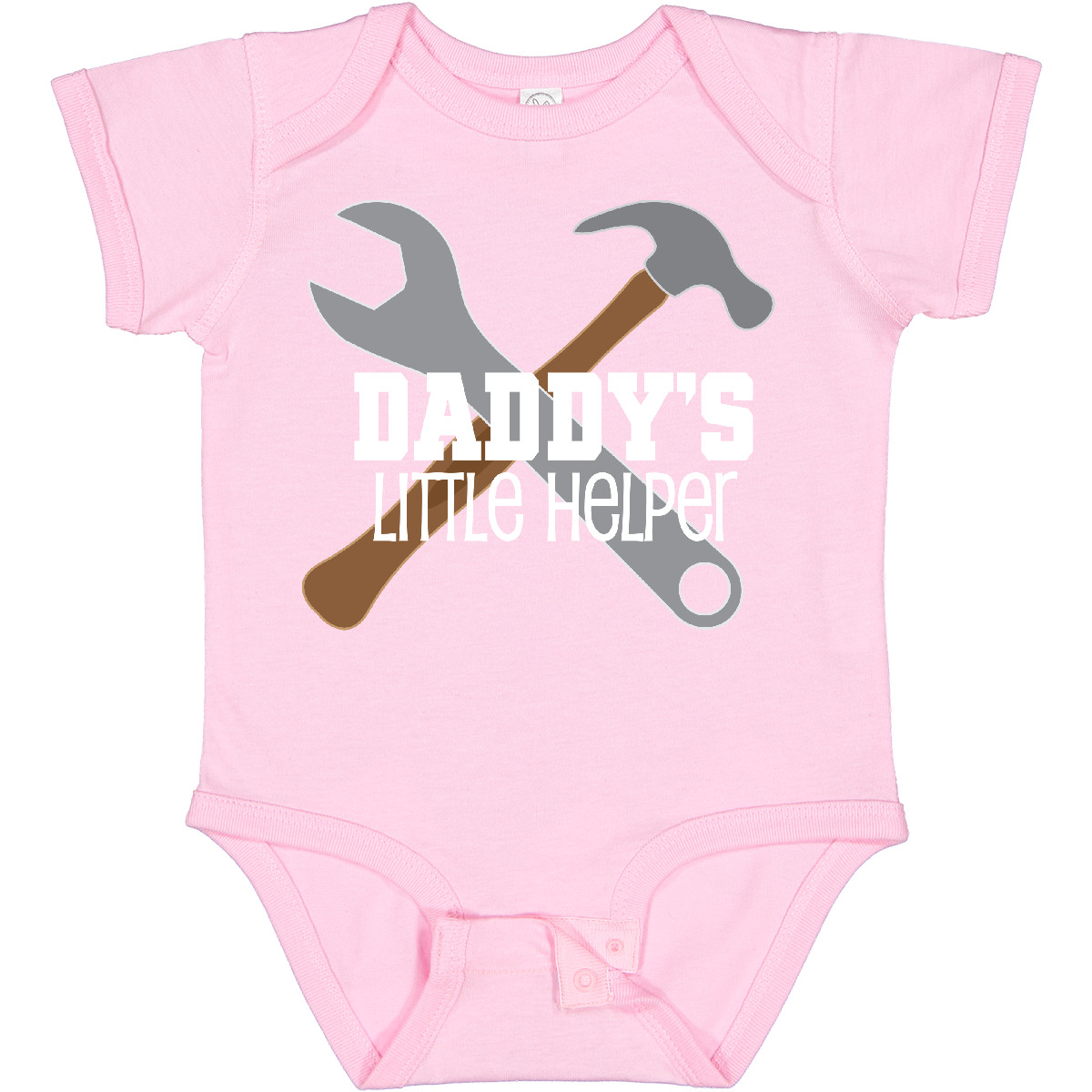 Inktastic Daddy's Little Helper Tool Set Baby Body Papa vom Vatertag - Bild 12 von 18