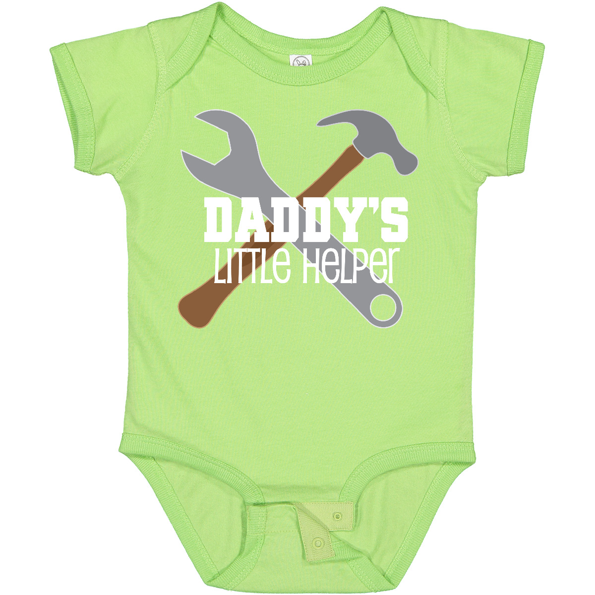 Inktastic Daddy's Little Helper Tool Set Baby Body Papa vom Vatertag - Bild 11 von 18